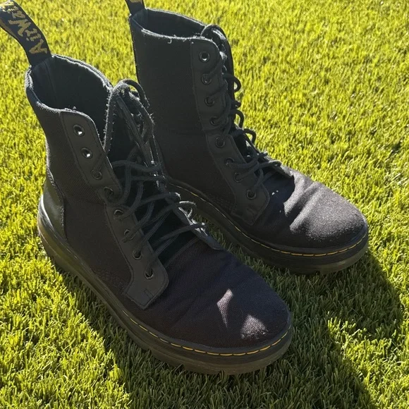 Dr. Martens Black Canvas Boots - Picture 2 of 15